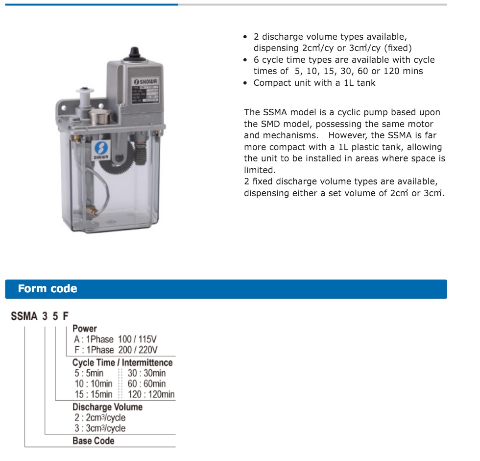 SSMA Mini Semi-Cycle Pump